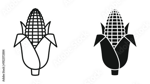 Corn on the cob illustration