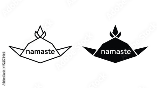 Namaste Yoga Logo Design