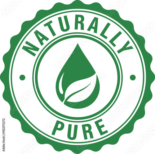 Naturally Pure Eco-Friendly Logo for Organic Products and Sustainable Brands