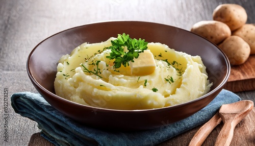 Creamy Mashed Potatoes With Butter And Fresh Herbs