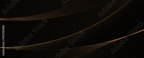 Premium background design with diagonal gold line pattern. Vector horizontal template for digital lux business banner, contemporary formal invitation, luxury voucher, prestigious gift certificate.