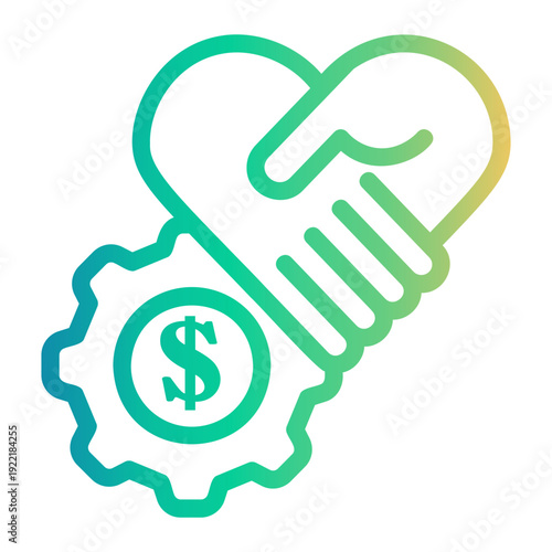 acquisition Line Gradient Icon