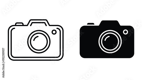 Photography Camera Icons for Digital Imaging and Multimedia Design Projects