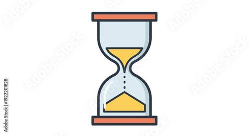 Hourglass Icon - Time Management and Countdown Concept