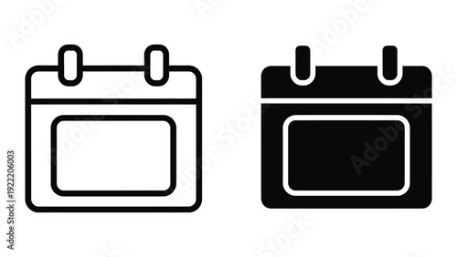 Calendar Date and Event Planning Vector Icon Set