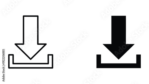 Download and Save Arrow Icons for Digital Media