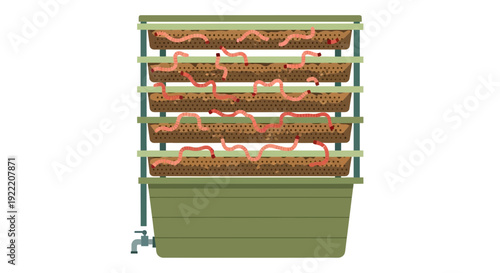 Worm Farm Composter System: Vermicomposting for Organic Gardening