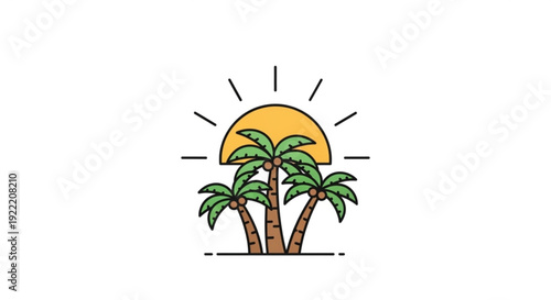 Colorful april fools' day illustration with jester hat confetti and rubber chicken on light blue background