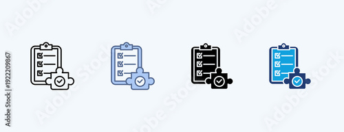 Result Multiple Icon Illustration Vector