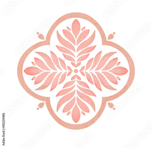 illustration of a floral ornament