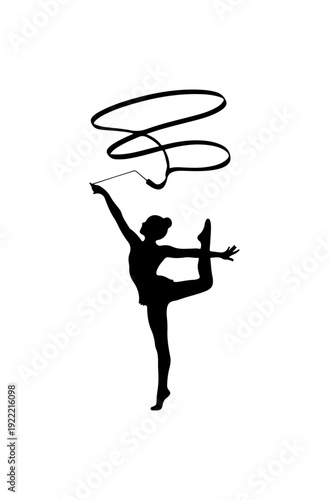 Rhythmic Gymnastics Silhouette