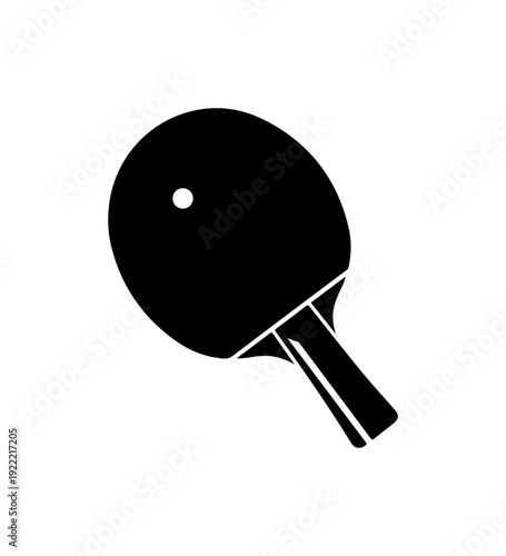 Table tennis paddle icon in modern design