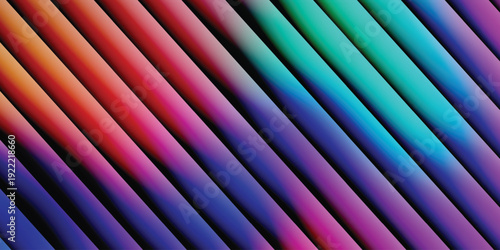 Vibrant colorful abstract background with smooth gradient stripes, digital art, modern design, creative wallpaper, dynamic backdrop