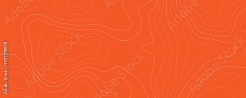 Burnt orange terrain map with thin white contour lines for rustic outdoor themed graphics