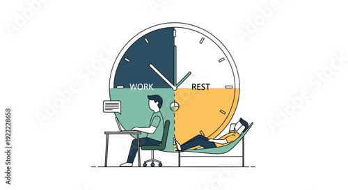 WorkLife Balance A Visual Representation of Time Allocation.