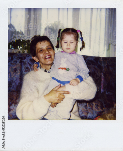 Joyful moment between a grandmother and her granddaughter