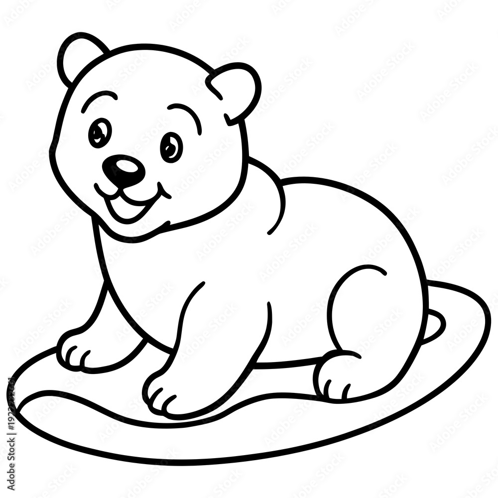 Obraz premium polar bear cartoon