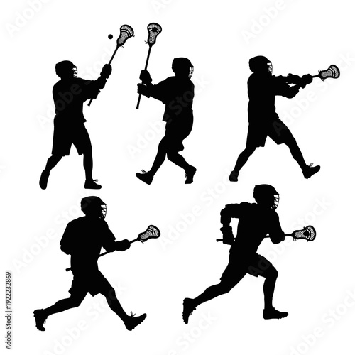 Minimalist Lacrosse Stick Head Outline Icon