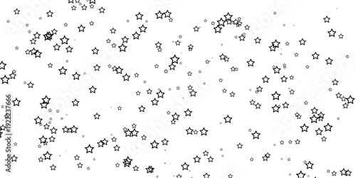 Seamless pattern with letters and numbers featuring a winter snowflake vector illustration on a blue holiday wallpaper design for Christmas celebration decoration