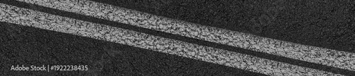 Konstfotografi Bandes doubles sur asphalte