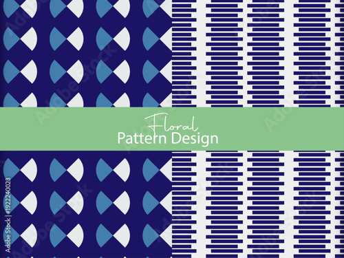 Mockup of 2 customizable repeatable patterns, red foliage motifs, Seamless Botanical Pattern Set with Abstract Flowers and Leaves	