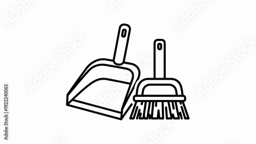 Dustpan and Broom Icon