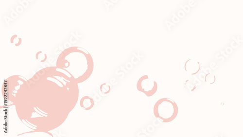 Pink Fish Swimming with Bubbles