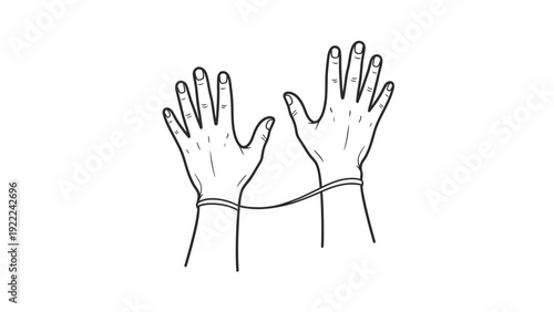 Tied Hands Gesture