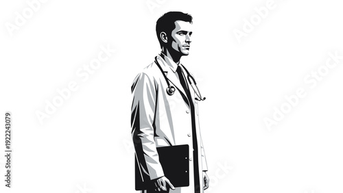Male Doctor with Stethoscope