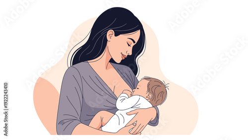 Mother Breastfeeding Baby