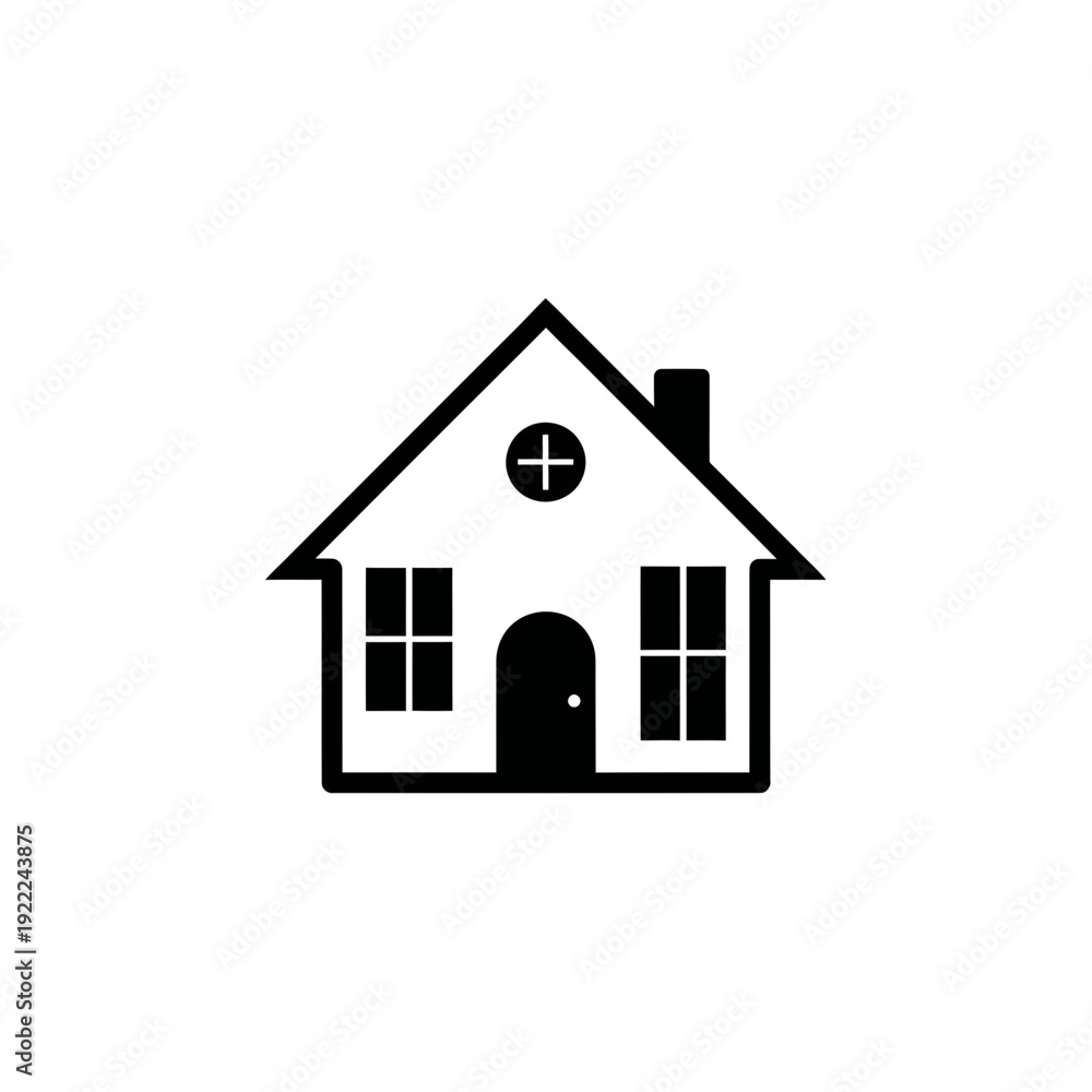 Fototapeta premium Simple House Icon