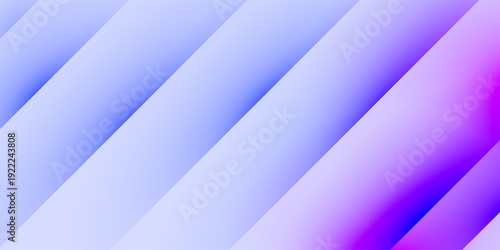 Abstract gradient background with layered purple and blue diagonal lines. Blender 3D illustration