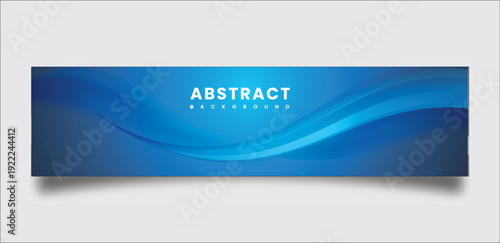 Dynamic Blue Wave Abstract LinkedIn banner Design
