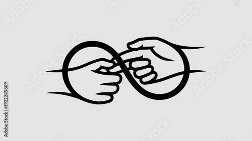 Two fists punching through circles in a powerful gesture of strength and determination