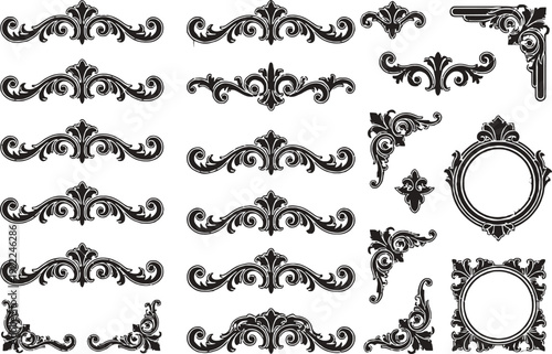 Stylized Number 7 Vector Illustration