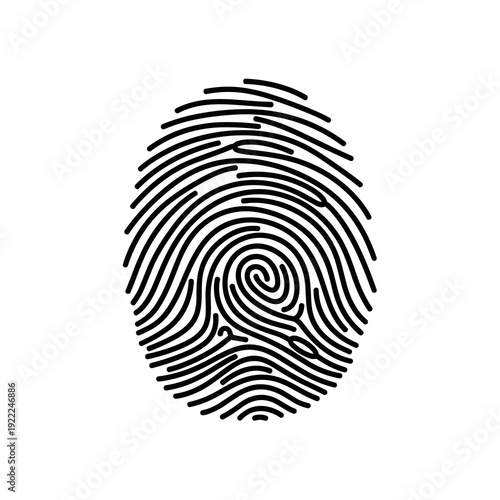 Professional Fingerprint Identity Mark for Security Systems