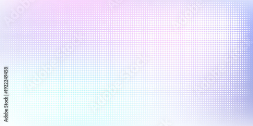 Abstract pastel purple and cyan halftone background with soft gradient