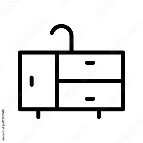 Modern Kitchen Sink Collection: Professional Home Interior Plumbing and Sanitaryware Symbols