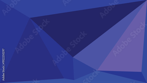 Blue abstract triangles background design
