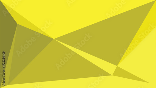 Bright yellow abstract triangles background