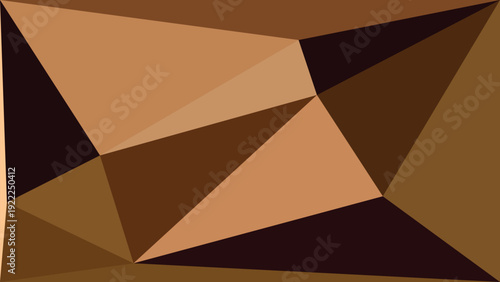 Brown abstract triangles background geometric