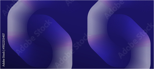 Blue and purple neon 3d sphere of gradient waves and glowing particles. Abstract technology concept, Artificial Intelligence, engineering, big data, blue abstract background