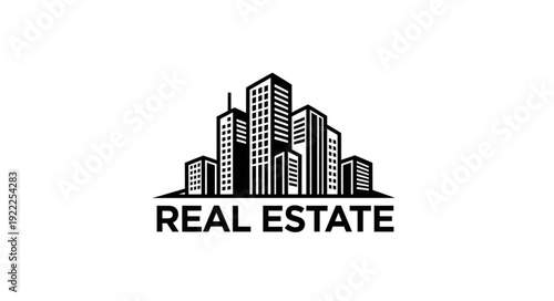 Urban skyline silhouette representing real estate and property development.