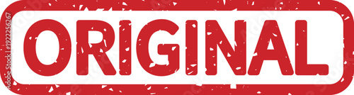 ORIGINALのスタンプ風アイコン｜オリジナル・正規品を示す赤いラベルデザイン ORIGINAL Stamp Style Icon / Authentic Label Design
