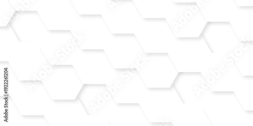 White abstract honeycomb mosaic and tile geometric hexagon vector illustration. geometric digital technology polygon science vintage square mosaic and web cover business texture.