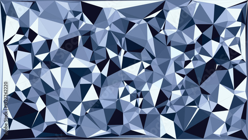 Blue geometric abstract triangles background pattern
