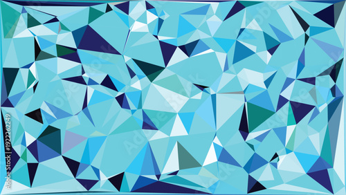 Blue abstract triangles background pattern