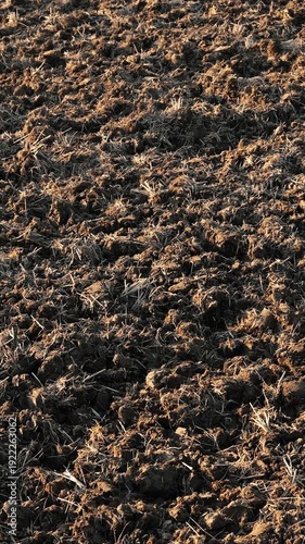 Close up of dry cracked earth and soil in Tottori.