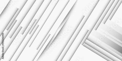 Amazing premium background. Elegant gray white diagonal lines with smooth soft shadow. Light silver grey gradient. Geometric modern stripe design