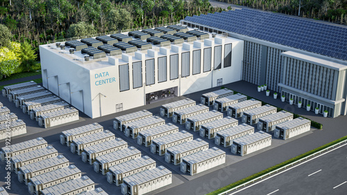 Energy storage systems or battery container units for data center